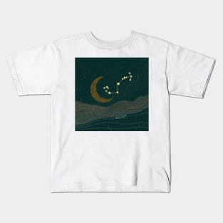 Scorpio Night Sky Kids T-Shirt